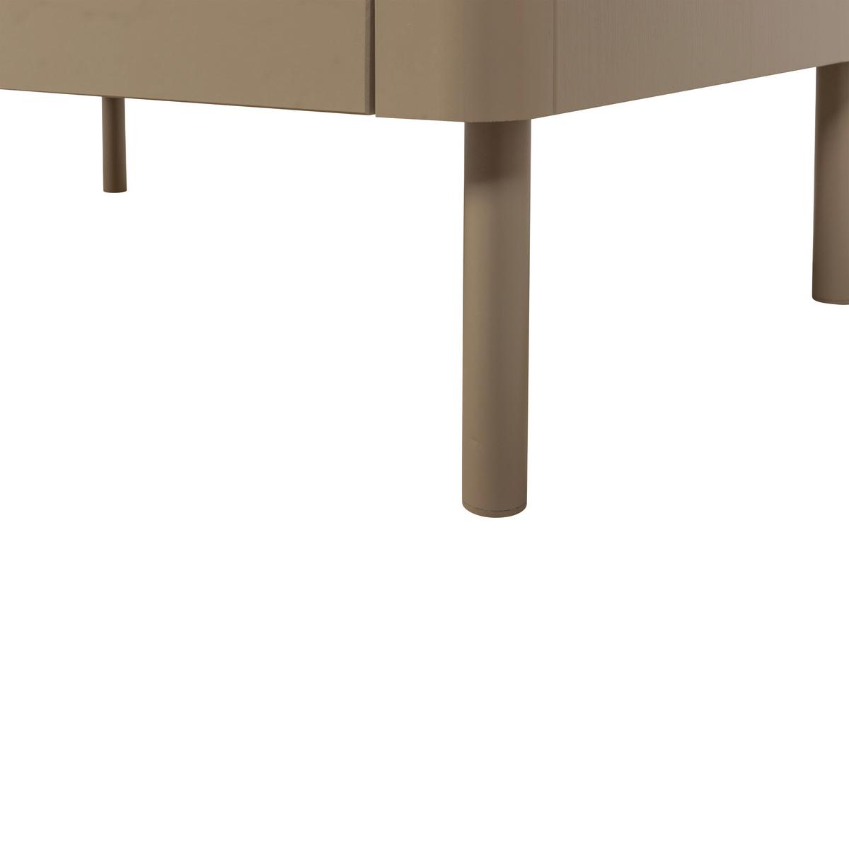 Kommode Gunnar Schlammfarben B: 94 cm - Schlammfarben/Schwarz, Design, Holz/Metall (94/93/52cm) - Livetastic