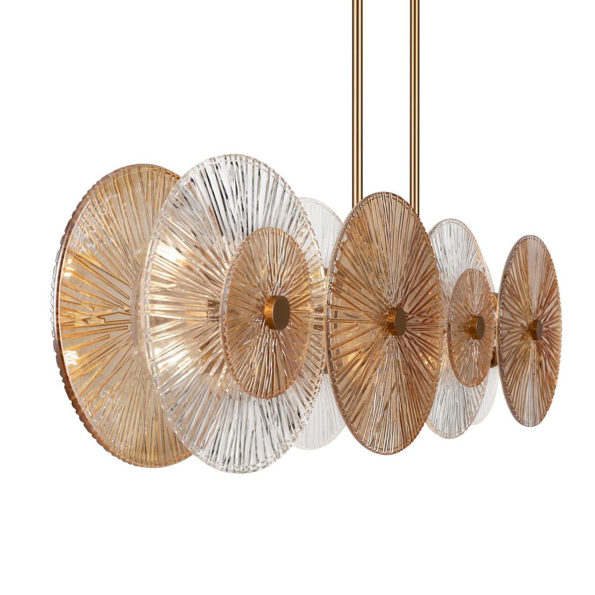 PENDELLEUCHTE ASTER - Goldfarben, Basics, Glas/Metall (17/28/103cm) - MAYTONI
