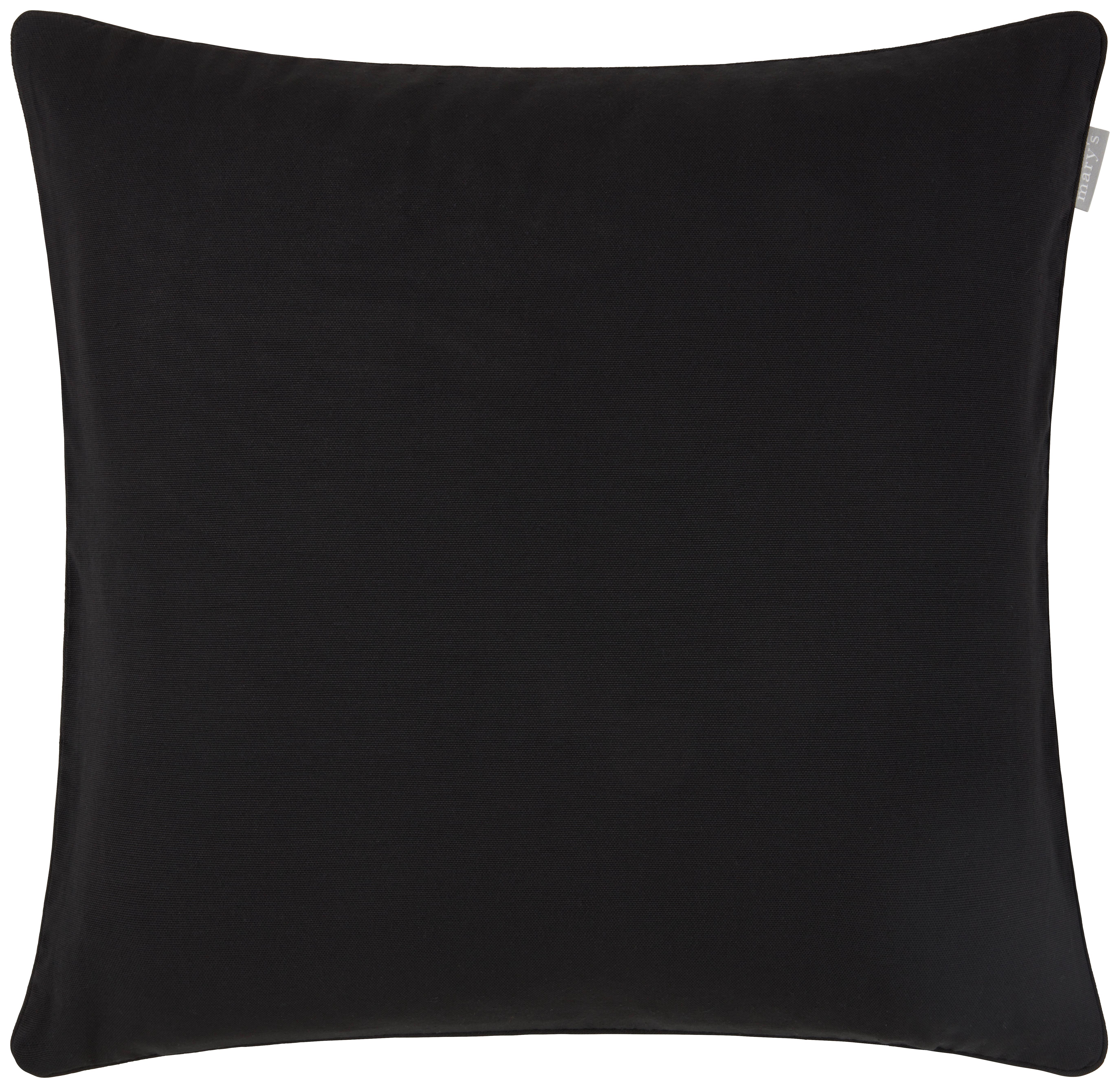 Kissenhülle Steffi Paspel in Schwarz ca. 50x50cm - Schwarz (50/50cm) - Modern Living