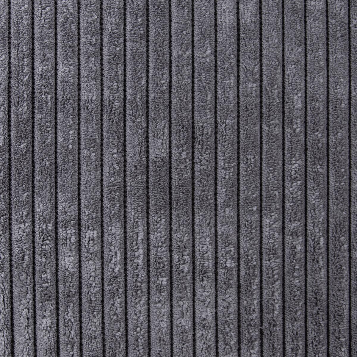 Wohnlandschaft Colori Grau Cord - Schwarz/Grau, MODERN, Holz/Textil (264/160cm) - MID.YOU