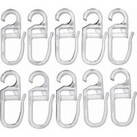 Faltenhaken Anni in Klar 10 Stk. - Klar, Kunststoff (0.5/2.6cm) - Modern Living