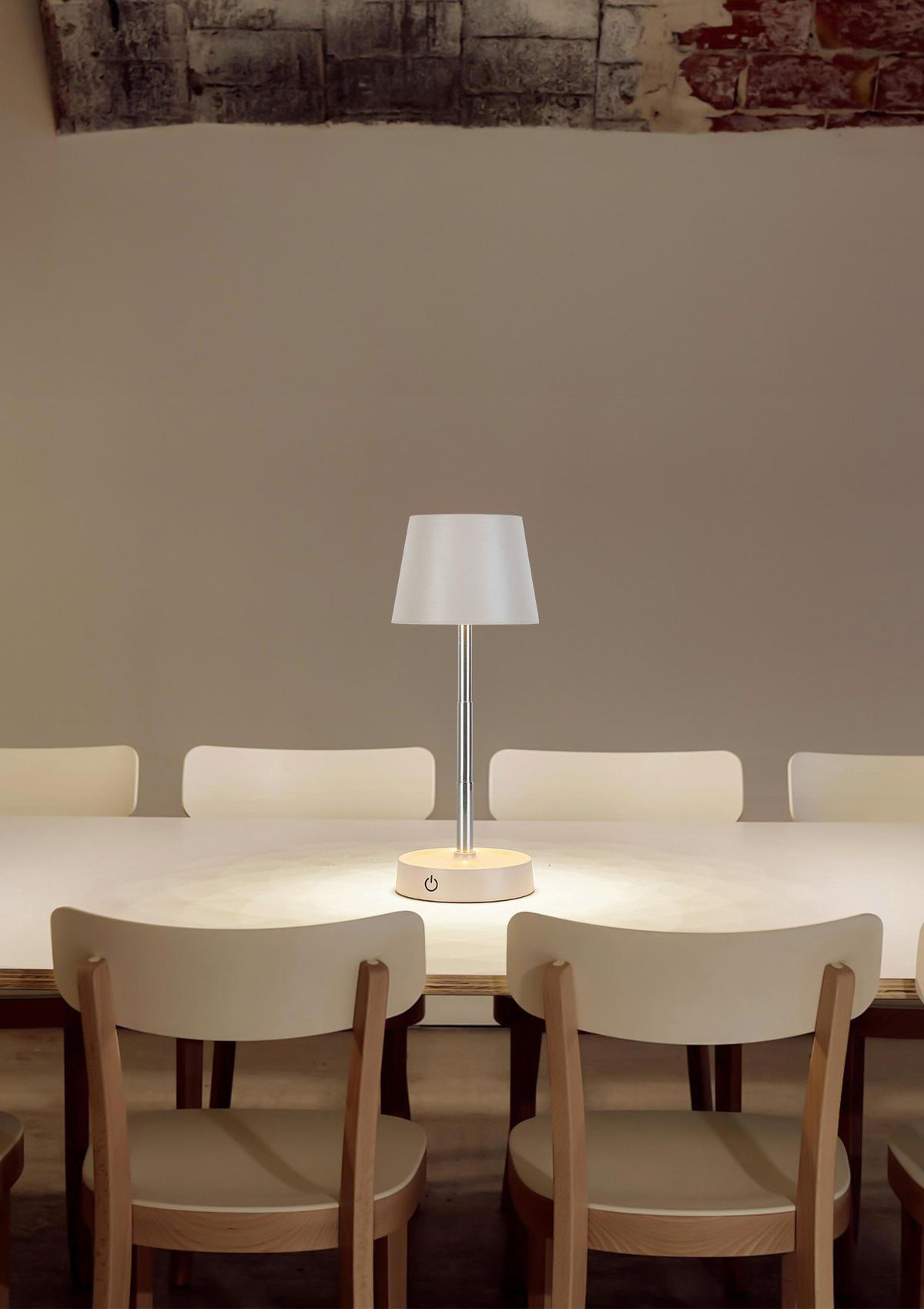 LED-Tischleuchte Klappi max. 1,2 Watt - Sandfarben, MODERN, Kunststoff/Metall (10,5/11-28cm) - Mömax
