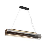 LAMPA WISZĄCA LED LUMOS - czarny/kolor chromowy, Design, tworzywo sztuczne/metal (100/16/169,5cm) - Dieter Knoll