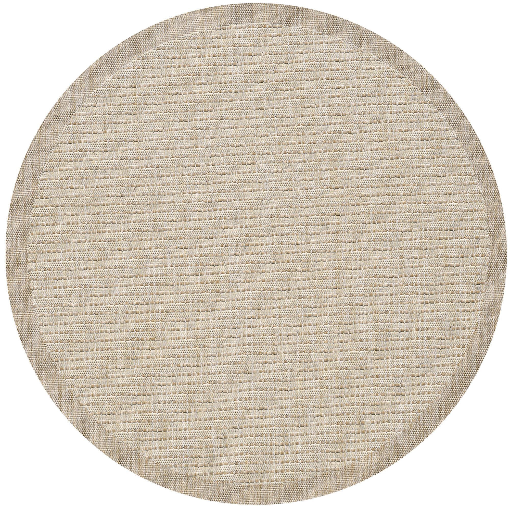 Outdoorteppich Giza Beige Ø ca. 160cm - Beige, Basics, Textil (160cm) - Ayyildiz 