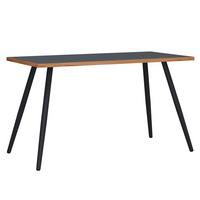 SCHREIBTISCH SALIA T80 - Honigeiche/Anthrazit, Design, Holzwerkstoff/Metall (138/80/70cm) - MID.YOU