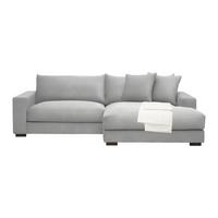 Ecksofa Pedro Hellgrau - Hellgrau, MODERN, Textil (265/83/180cm) - Mömax