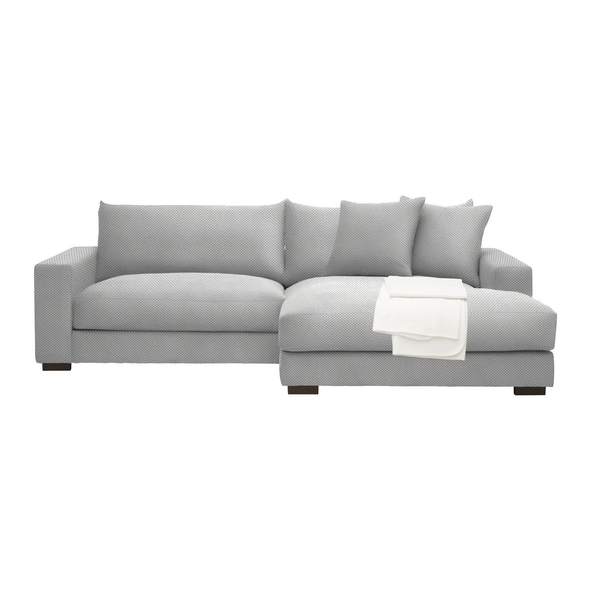 Ecksofa Pedro Hellgrau - Hellgrau, MODERN, Textil (265/83/180cm) - Mömax