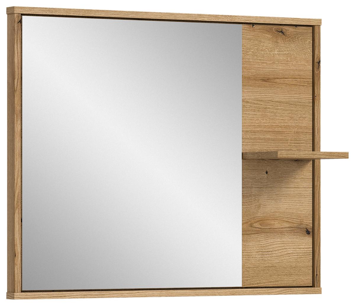 Spiegelschrank Zeno ca. 84x68 cm Eichefarben - MODERN, Glas/Holzwerkstoff (84/68/20cm) - MID.YOU