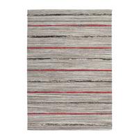 Wollteppich Duarte 110 Natur / Rot 160x230 - Rot/Naturfarben, Basics, Textil (160/230cm) - Kayoom