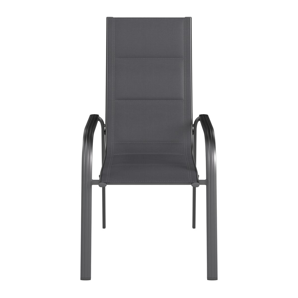 Stolica Hermann - antracit, Osnovno, metal/tekstil (60/112/70cm) - Mömax