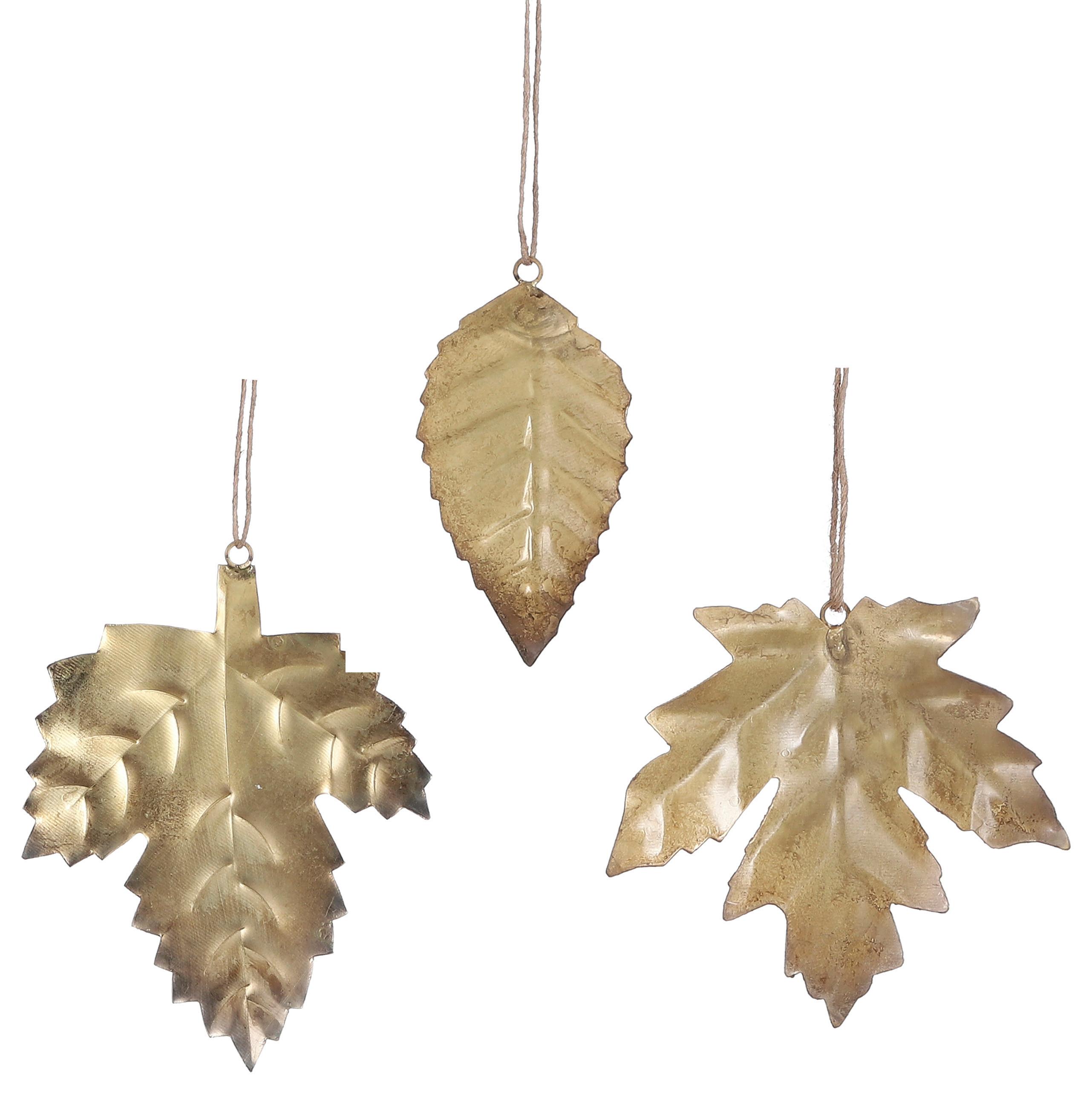 Függődísz Blatt - aranyszínű, Romantik / Landhaus, fém (11,5/14,5cm) - Modern Living