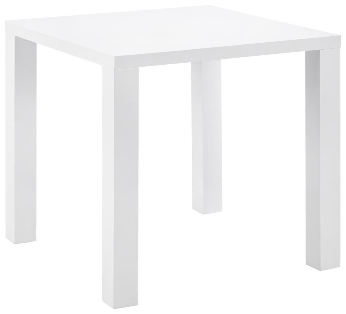 Esstisch in Weiss Hochglanz - Weiss, Modern, Holzwerkstoff (80/75/80cm) - Based