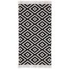 HANDVÄVD MATTA INAYA 1 - vit/antracit, Modern, textil (80/150cm) - Mömax