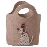 Ajándéktasak Barney - bézs, Konventionell, textil (20/5/20cm) - Modern Living