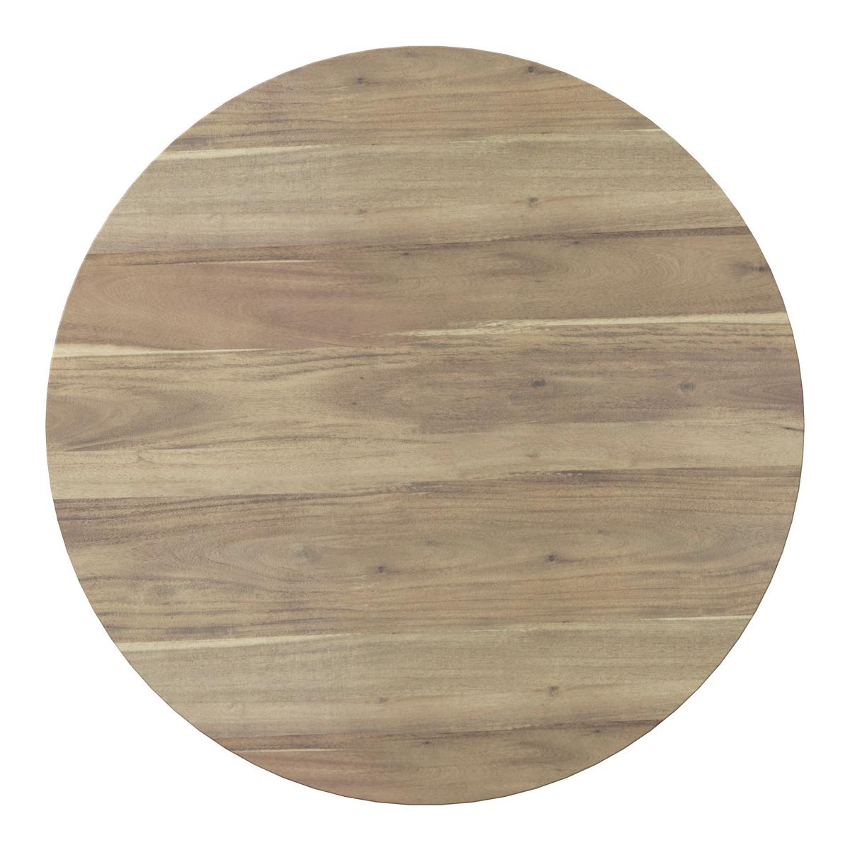 Esstisch rund Allegra in Holz Akazie massiv Ø ca. 120 cm - Akaziefarben, MODERN, Holz (120/76cm) - Bessagi Home