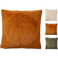Díszpárna Pumpkin 45/45 - terrakotta/taupe, Basics, műanyag/textil (45/45cm)