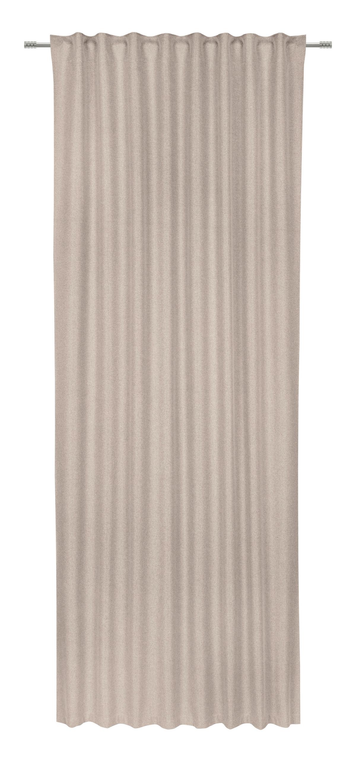 Verdunkelungsvorhang Allan Beige ca. 135x255cn - Beige, ROMANTIK / LANDHAUS, Textil (135/255cm) - Premium Living