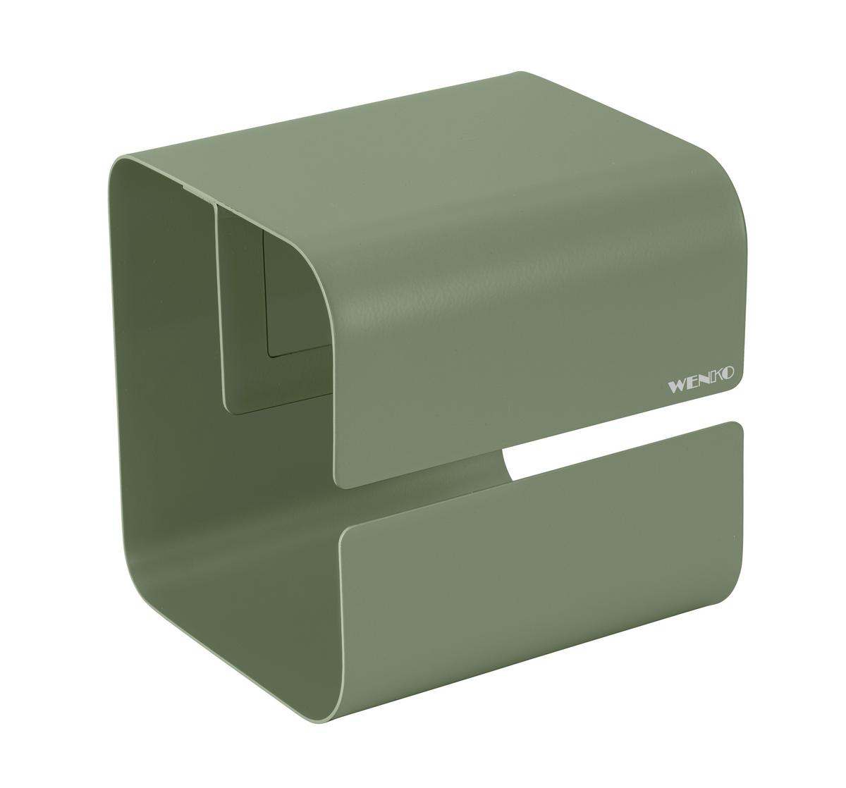 Toilettenpapierhalter Turbo -Loc Lizan Grün - Grün, MODERN, Metall (14/14,5/13,7cm) - Mömax