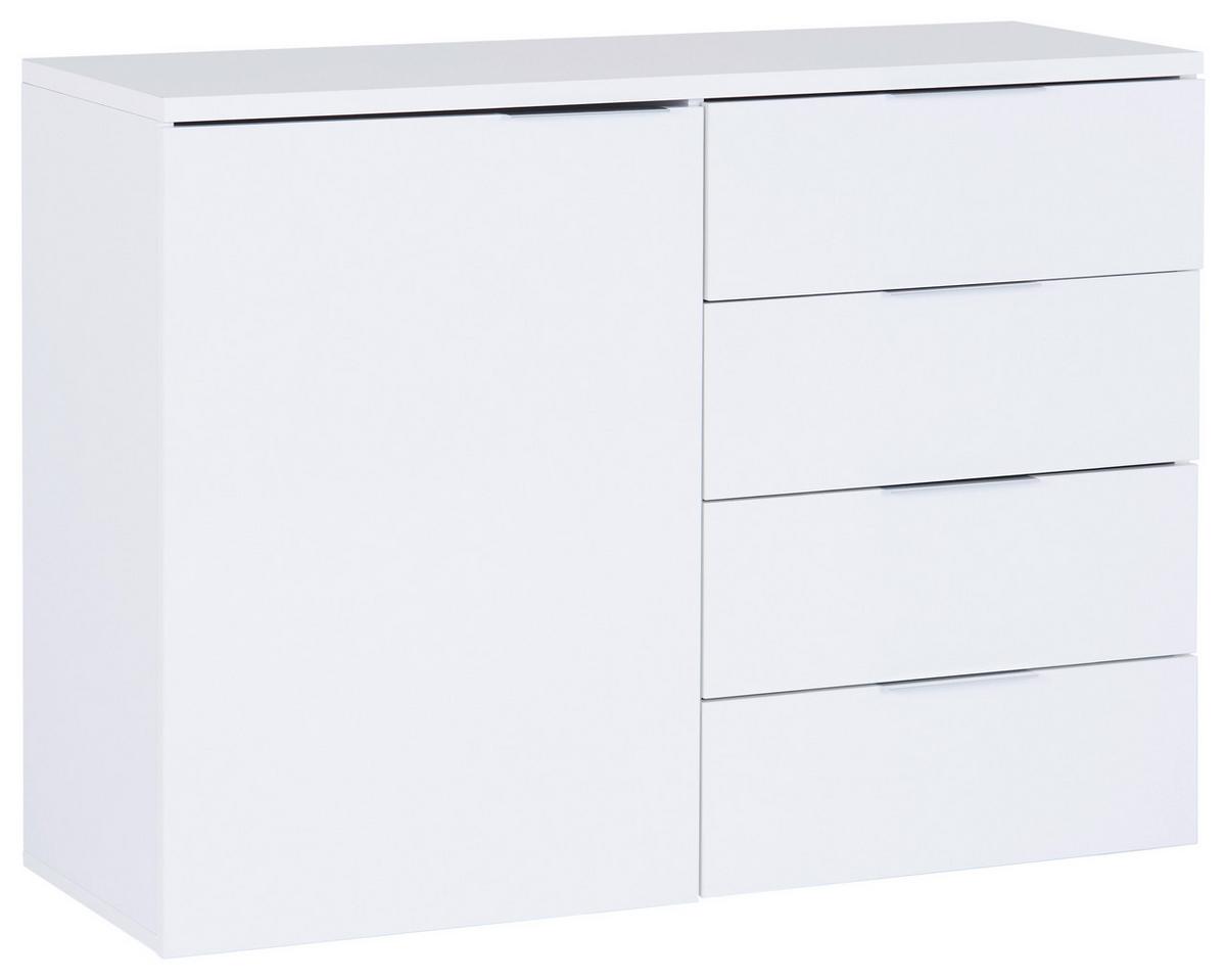 Komoda Split 2, Bela - siva/bela, Moderno, les (120/89/43cm) - Mömax