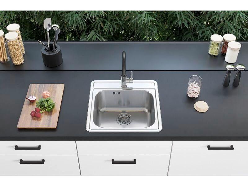 Set Sudopera I Slavine More 20 + Jana Flex Chr-Black - boje oplemenjenog čelika, Konvencionalno, metal (49/50cm)