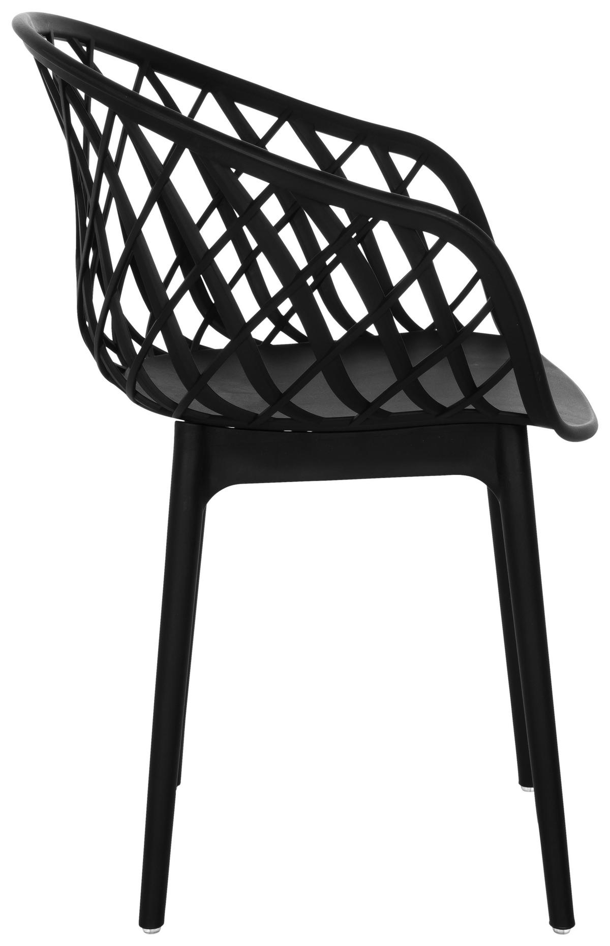Konferenčni Stol Begio B, Črna - črna, Basics, umetna masa (57/76/53cm) - MID.YOU