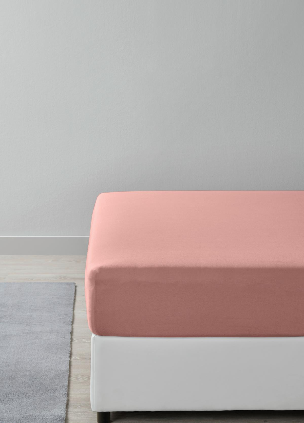 Cearșaf cu elastic Alma, cca. 140x200cm - roz, Konventionell, textil (140/200cm) - Mömax