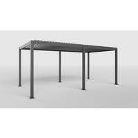 Pergola Deluxe Smart mit LED ca. 600x300 cm Alu Anthrazit - Anthrazit, Basics, Metall (600/250/300cm) - Gardenson