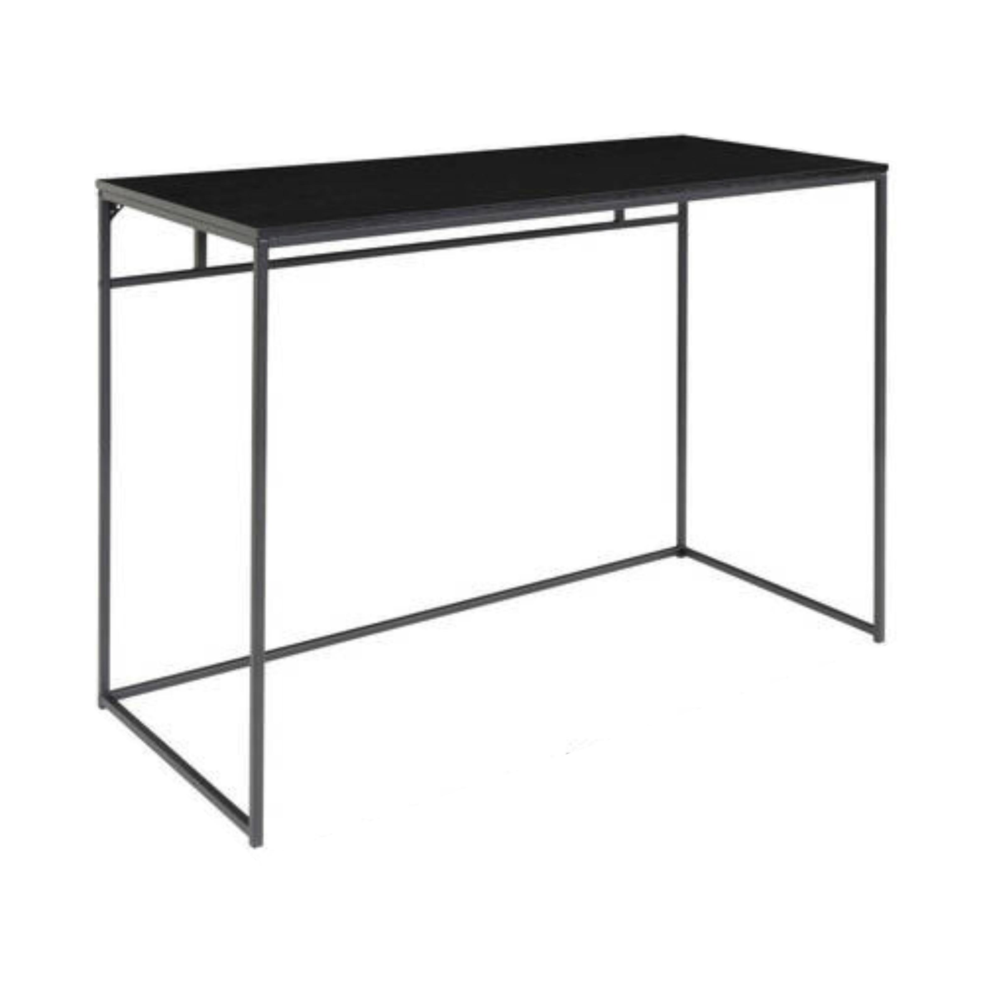 Schreibtisch Vita Desk Schwarz - Schwarz, MODERN, Holzwerkstoff/Metall (100/75/45cm) - MID.YOU