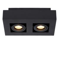 Led-deckenleuchte 09119/11/30 Xirax - Schwarz, Basics (25/14/8.8cm) - Lucide