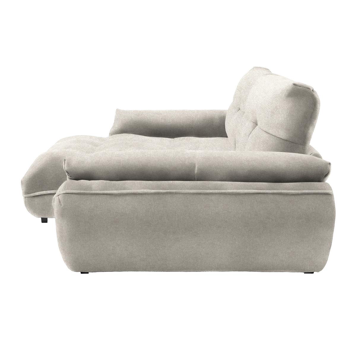Wohnlandschaft Vivo Grau - Schwarz/Grau, MODERN, Kunststoff/Textil (179/63/317cm) - Premium Living