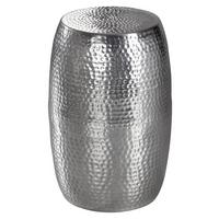 Beistelltisch "WL5.457" , Ø ca. 25 cm, silber - Silberfarben, LIFESTYLE, Metall (30/30/49,5cm) - MID.YOU