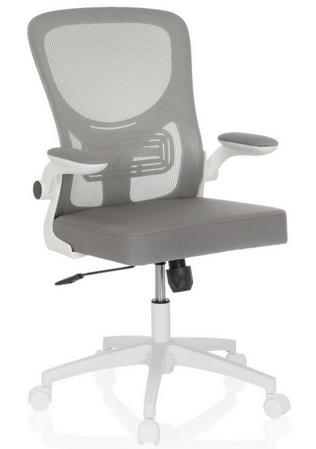 Drehstuhl Belio W Grau/Weiß - Grauweiß/Weiß, MODERN, Kunststoff/Textil (60/95-105/54cm) - MID.YOU