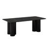 Esstisch Kiano Holz/Keramik Schwarz ca. 220x105 cm - Schwarz, MODERN, Holz/Keramik (220/76/105cm) - Bessagi Home