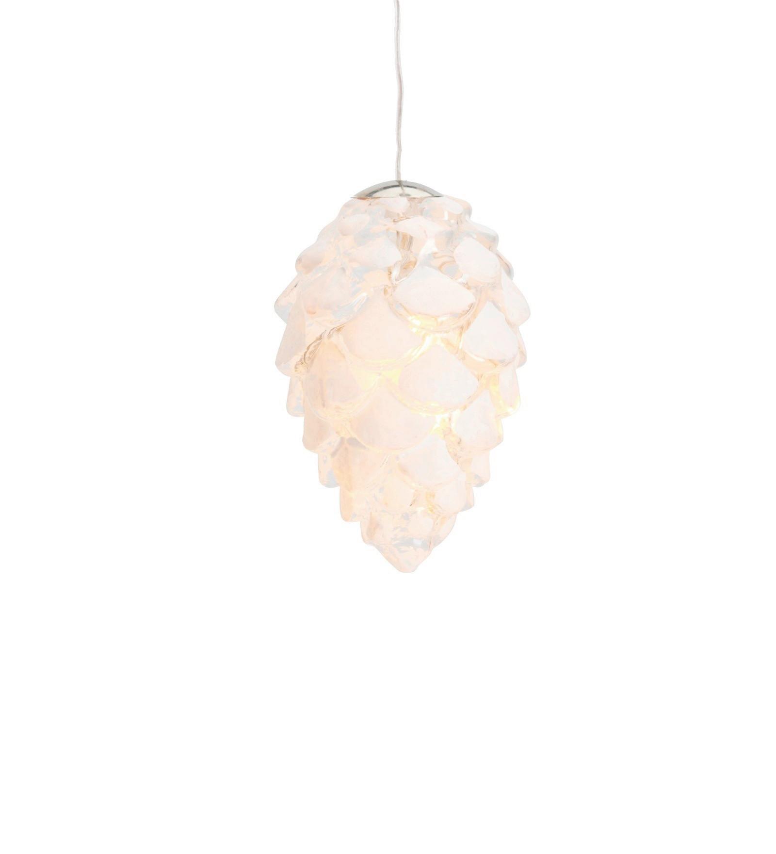 DEKORACJA ŚWIETLNA LED 56550 CELINA GLASZAPFEN - biały/przezroczysty, Konventionell, szkło (8cm)