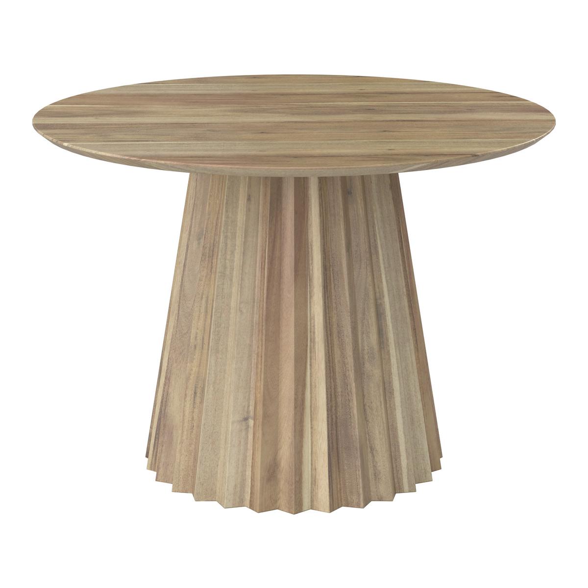 Esstisch rund Allegra in Holz Akazie massiv Ø ca. 120 cm - Akaziefarben, MODERN, Holz (120/76cm) - Bessagi Home