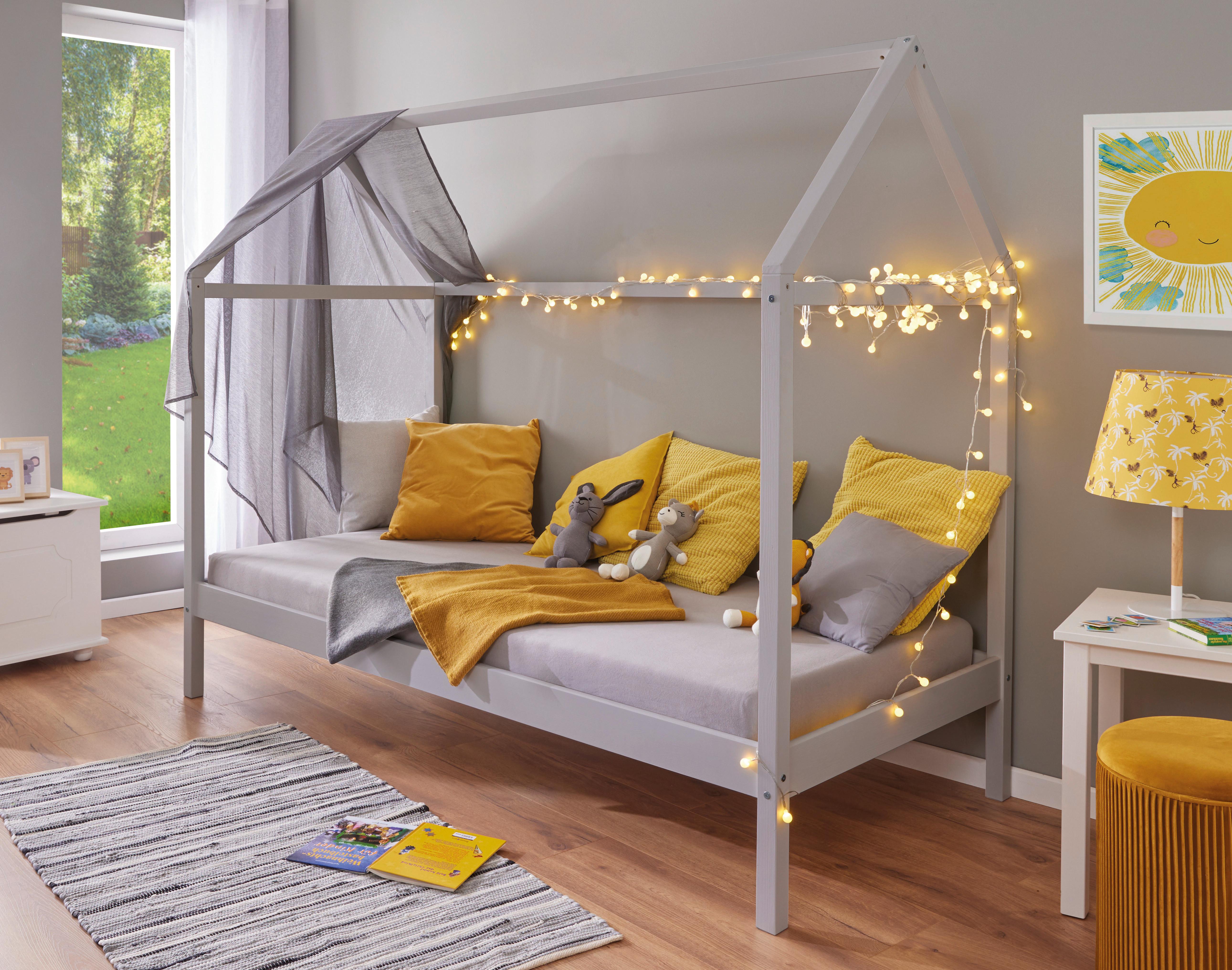 HAUSBETT SUN ROAD GRAU - Hellgrau, Modern, Holz (90/200cm) - MID.YOU