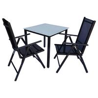 Vrtni Set Gardenson, Antracit, 3-Delno - antracit, Basics, kovina/steklo - Gardenson