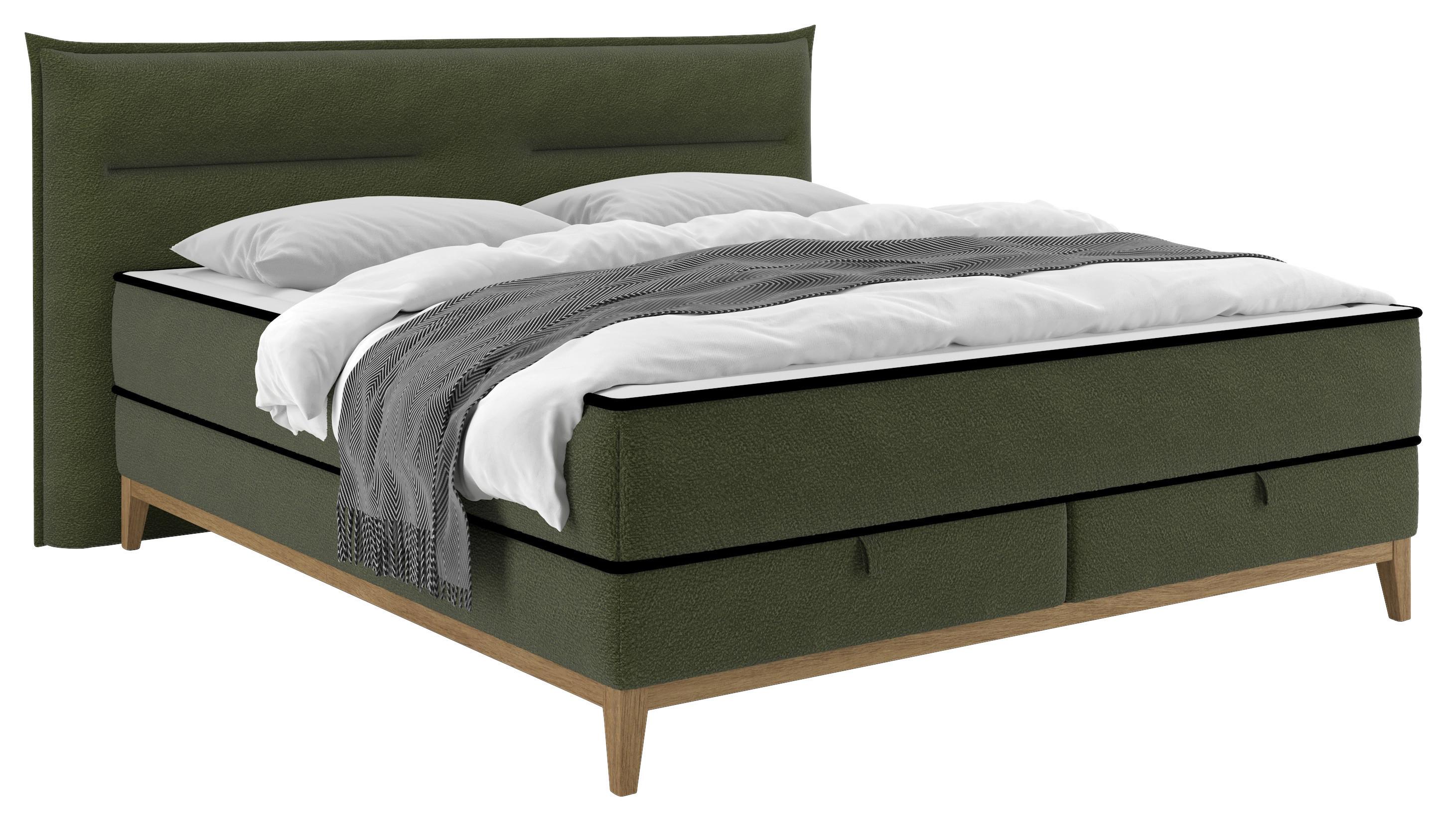 Box Krevet Smile - zelena, Konvencionalno, drvni materijal/drvo (180/200cm) - Premium Living