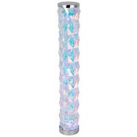 Stoječa Led-svetilka Gloria - barve kroma/prosojno, Moderno, umetna masa (17/97,5cm) - Mömax