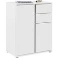 Komoda Bianco - aluminij/bela, Moderno, umetna masa/leseni material (75/95/43cm) - Mömax modern living Komoda Bianco - aluminij/bela, Moderno, umetna masa/leseni material (75/95/43cm) - Mömax modern living