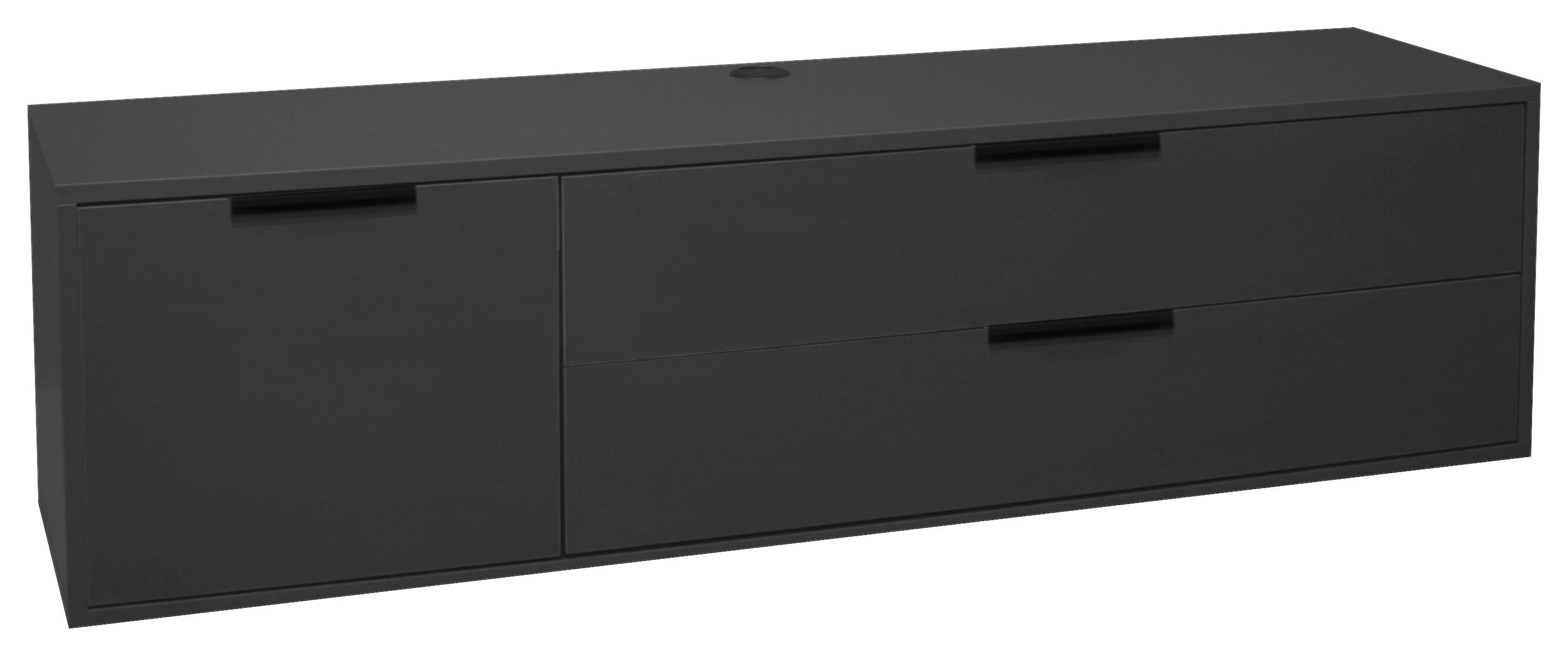 Lowboard in Anthrazit - Anthrazit, MODERN (168/47/45cm) - Premium Living