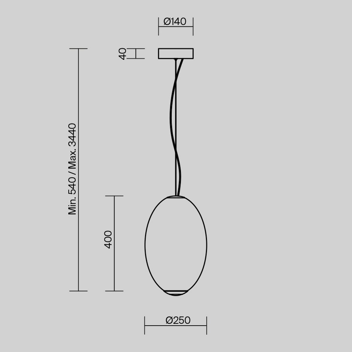 Pendelleuchte Mod397pl-L19ch2.7k - Chromfarben, Design, Metall (25/345cm) - MAYTONI