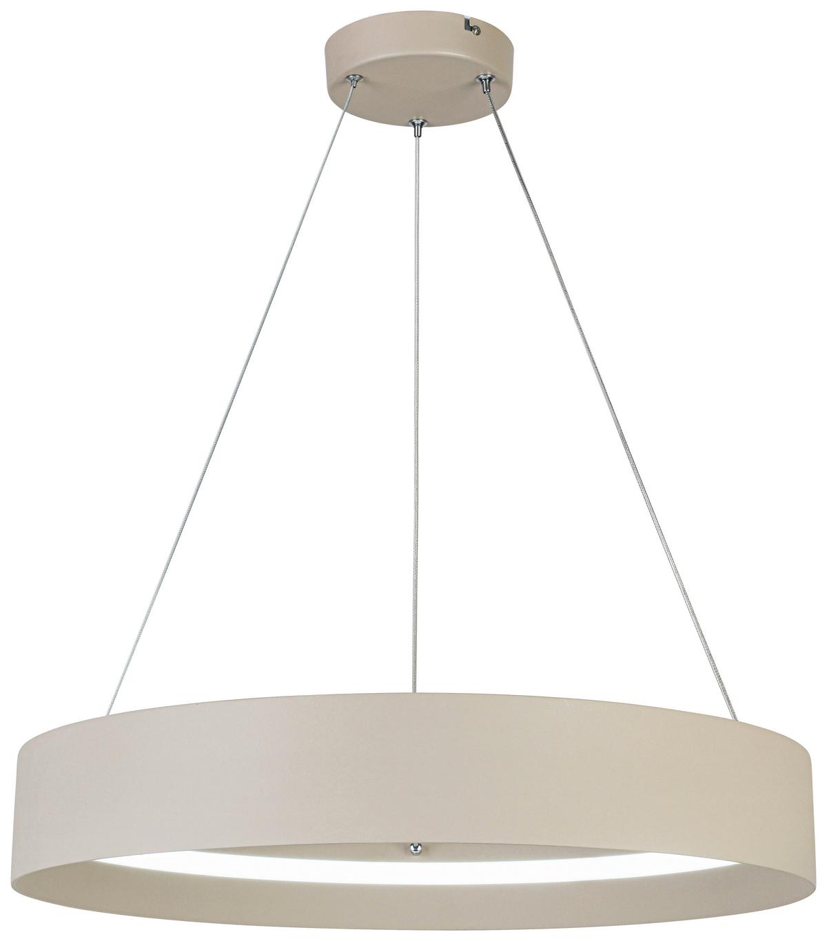 LAMPA WISZĄCA TERESA - biały/kolor piaskowy, Trend, tworzywo sztuczne/metal (58,4/120cm) - Collet's Monde