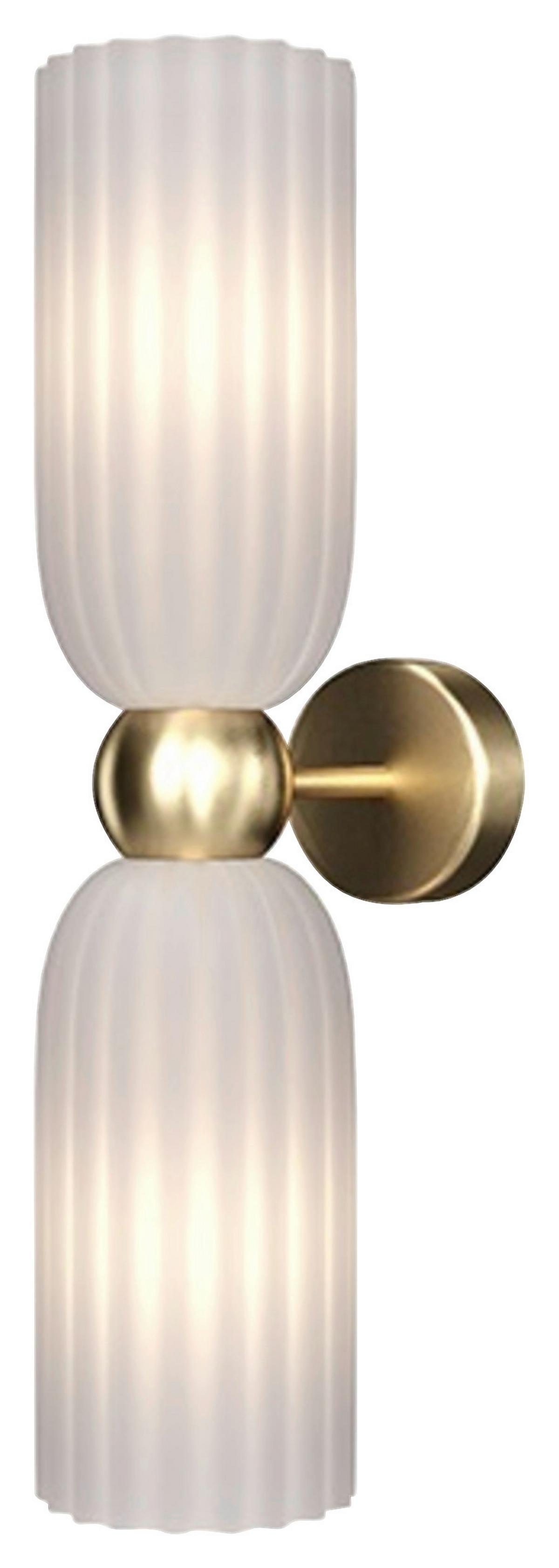 Wandleuchte Antic Goldfarben max. 40 Watt - Goldfarben, Glas/Metall (18/43,5/10cm) - MAYTONI