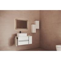 Lavoar Michelangelo - alb, Modern, ceramică (55/14/37cm)