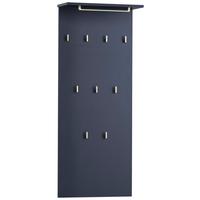 Garderobenpanel Kent ca.50x120,6x19,9cm Blau - Blau, Holzwerkstoff (50/110,6/20,9cm) - MID.YOU