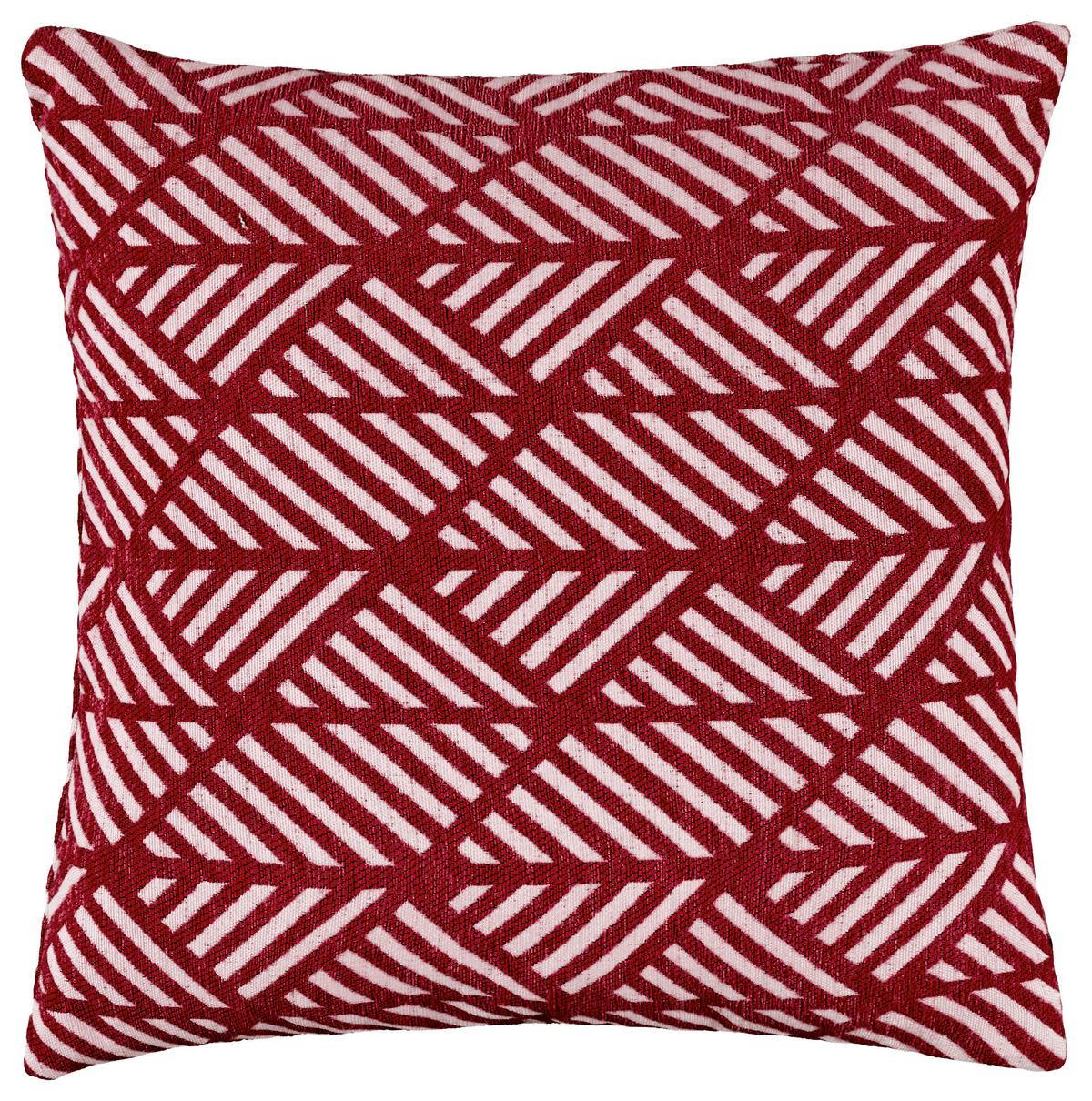 Párnahuzat Mary Jacquard 45/45cm - bordó, Modern, textil (45/45cm) - Mary's
