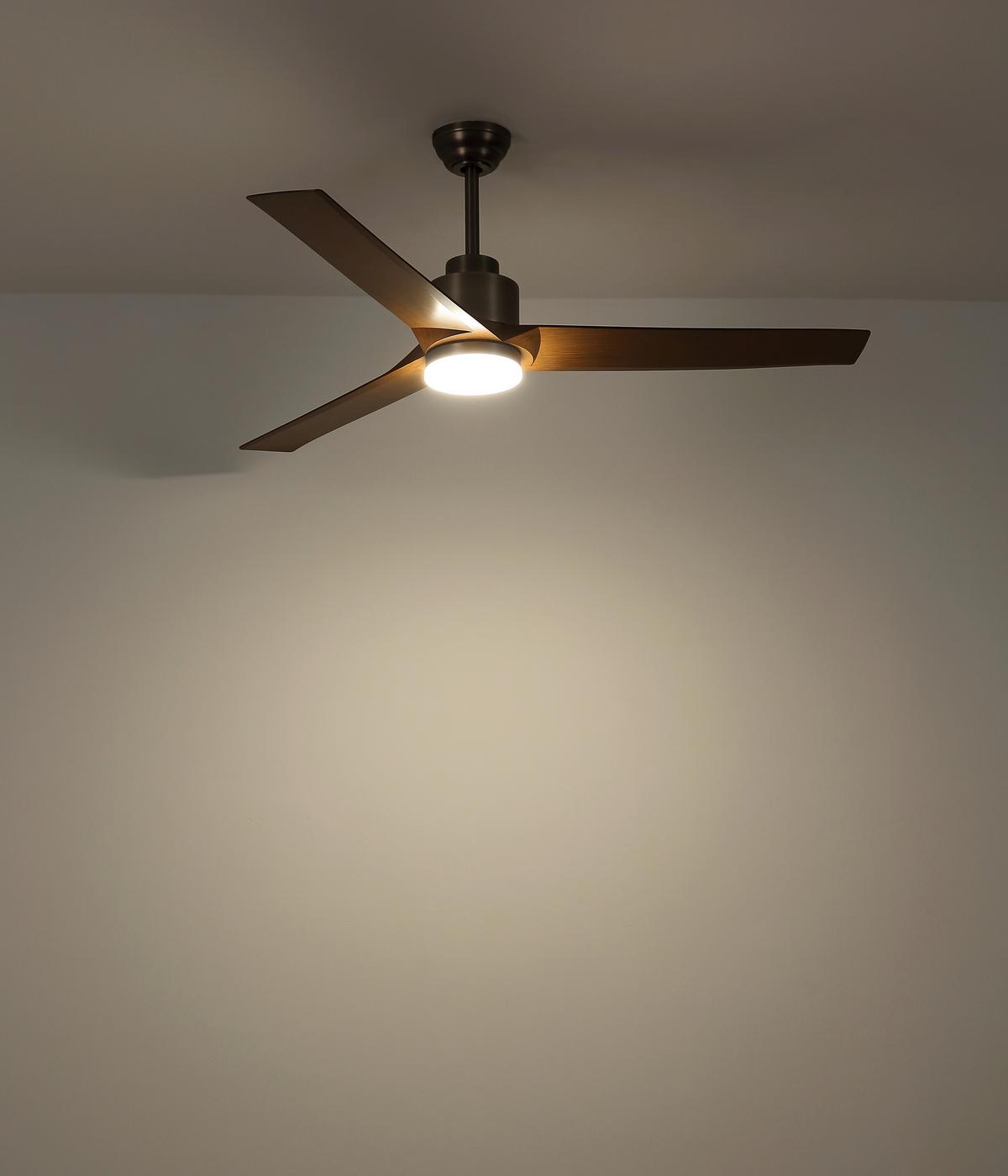 DECKENVENTILATOR 03607 MODESTO - Dunkelgrau/Opal, Konventionell, Kunststoff/Metall (148/48cm) - Globo