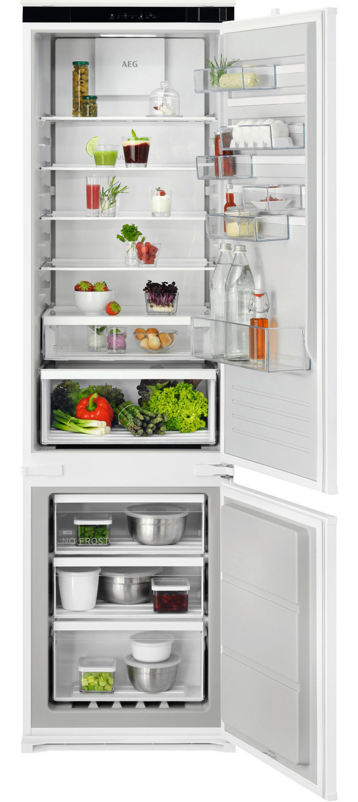 Kühl-Gefrier-Kombination NSC6M193ES - Weiß, MODERN, Metall (54,6/188,4/54,9cm) - AEG