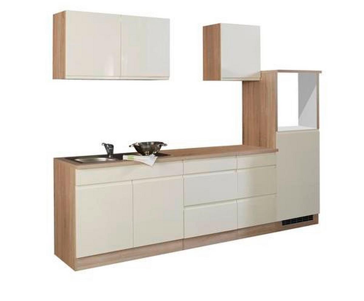Küchenleerblock "Cardiff" Creme/Eiche - Creme/Sonoma Eiche, Basics, Holzwerkstoff (270cm) - Held